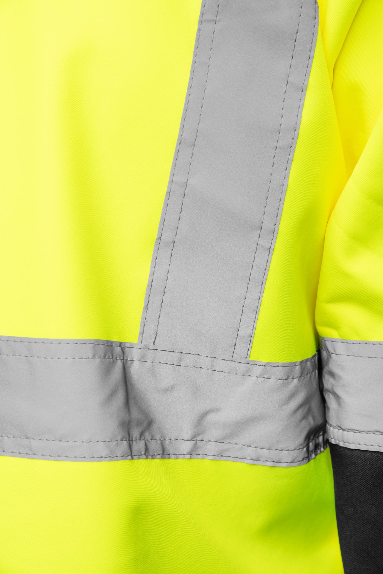 High-Visibility Softshell Werkjas Marineblauw met Reflecterende Strepen – Klasse 2