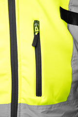 High-Visibility Softshell Werkjas Marineblauw met Reflecterende Strepen – Klasse 2